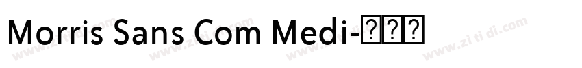 Morris Sans Com Medi字体转换